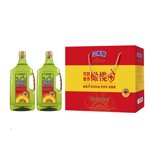 橄榄+葵花籽油 1.6L 2礼盒装