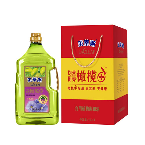 橄榄+亚麻籽油 4L单支礼盒